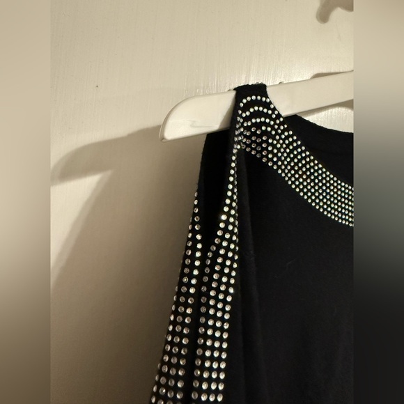 Milano Black open arm Top for Casual Wear - Picture 5 of 8